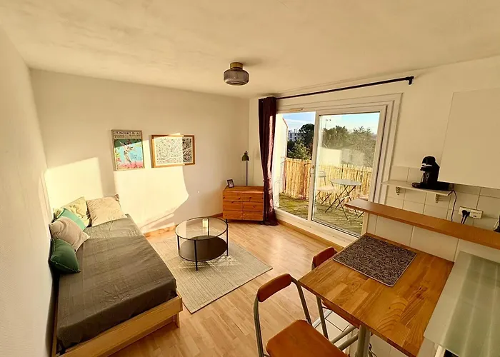 Apartment Nantes Studio Balcony With View *